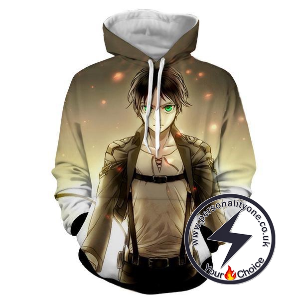 Attack On Titan - Eren Yeager 3D - Attack On Titan Hoodies